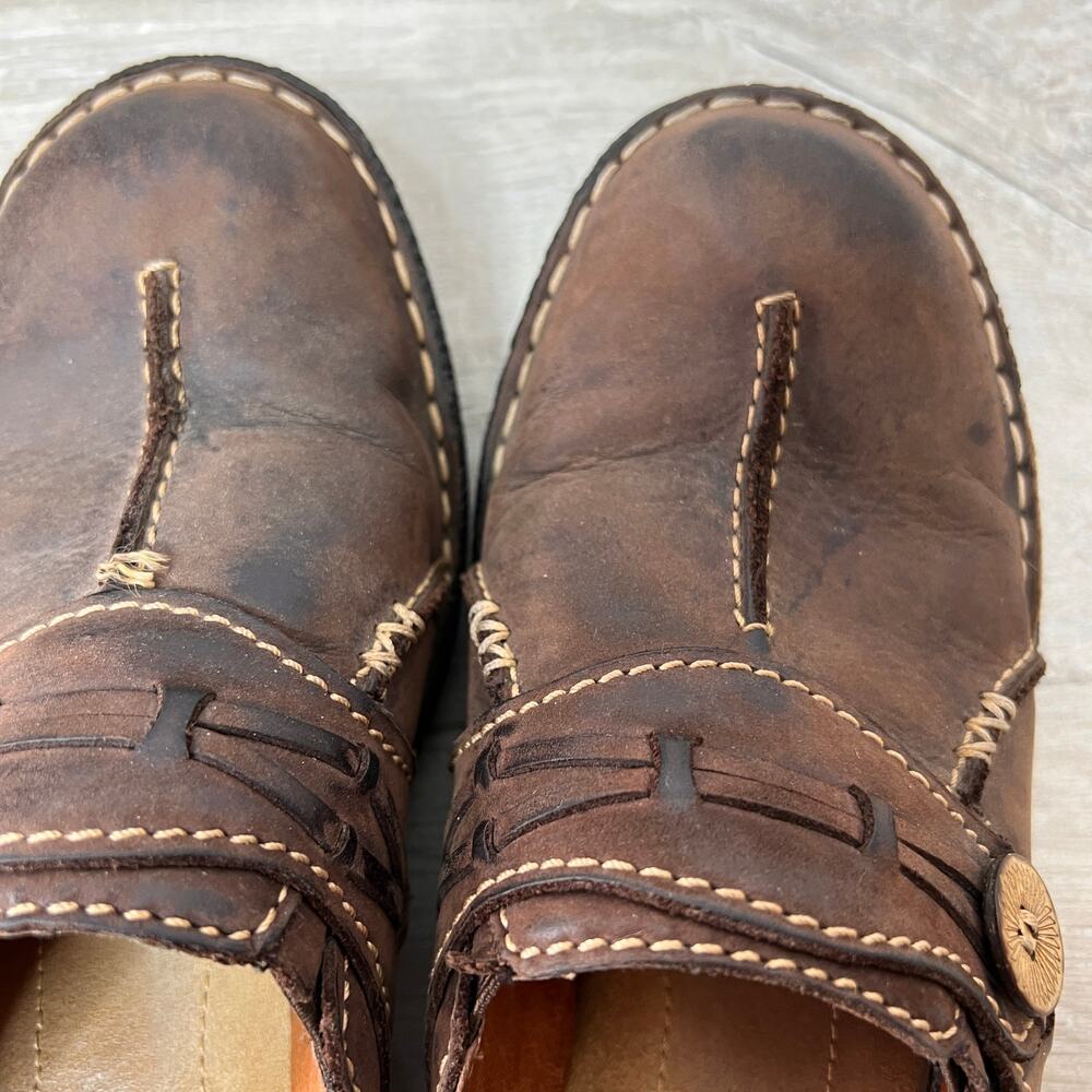 Clarks Shoes Womens SZ 7M Brown Artisan Collection Inca Amy Mules Slip On Clogs - Picture 9 of 15